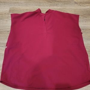 Figs Rafeala Rasberry Scrub Shirt